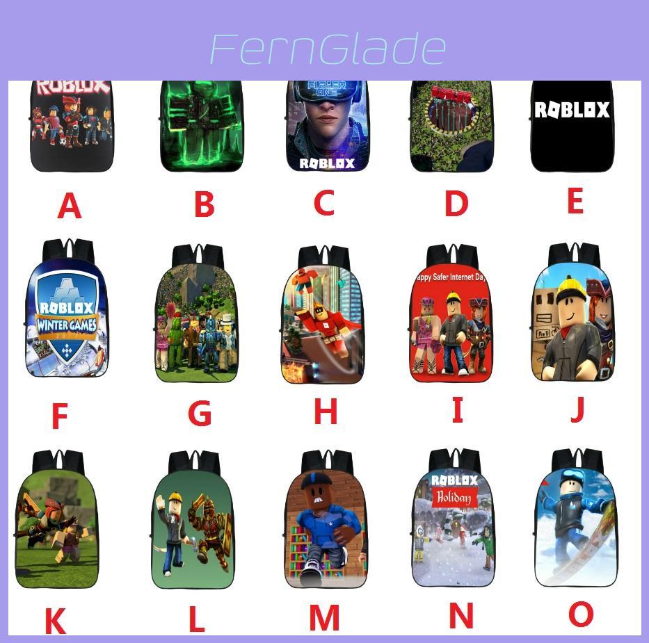 Roblox Pattern Kids School Backpack With Large Capacity And Durable Polyester Material