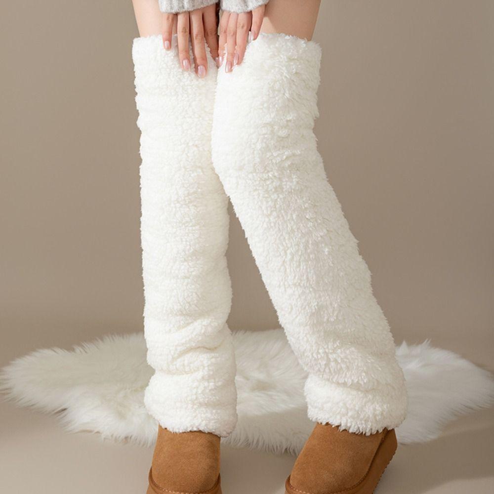 Thicken Warm Winter Foot Cover Hosiery Floor Plush Stockings Cute Coral Fleece Stockings  Winter