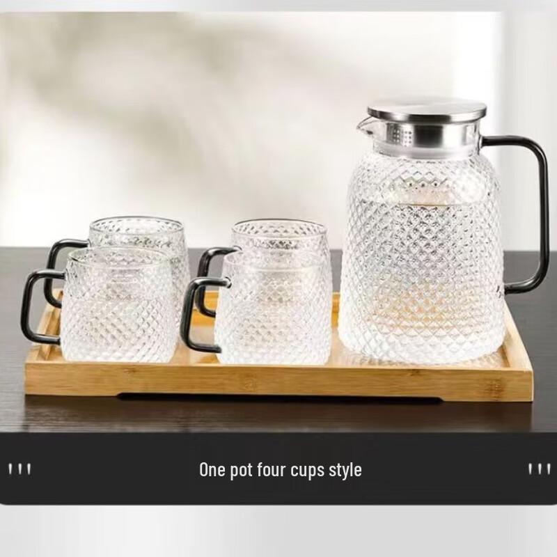 

Shangqi Glass Water Pitcher Set with 4 Cups