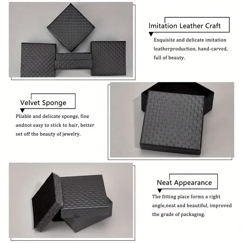 10 st Smyckesorganisatör Box Set – Rutigt Design! Svart/Vit/Röd för Halsband, Ringar, Örhängen, Perfekt för Modeentusiaster