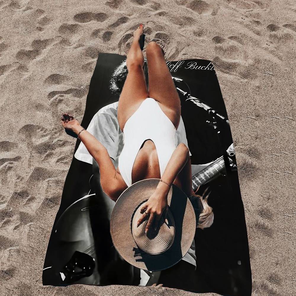 J-Jeff B-Buckley Singer Microfiber Beach Towel Absorbent Quick Dry Soft Yoga Swimming Resort Mountain Climbing Towel
