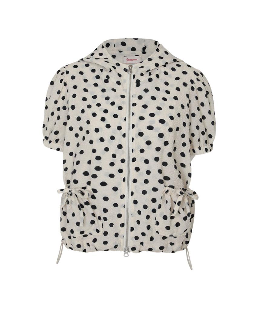 Loulouseoul Dot Puff Hoodie (Ivory)