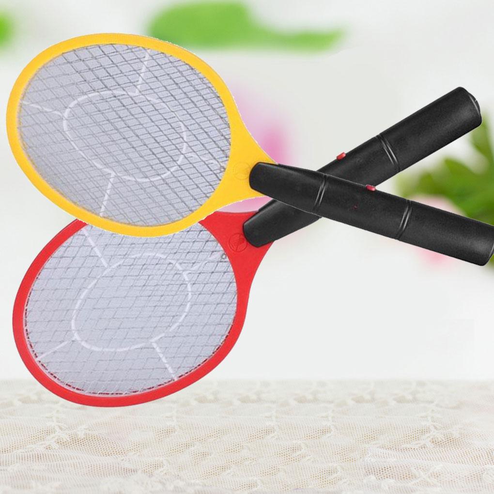 Electric Pest Swatting Pad Portable Wireless Long Handle 3 Layer Quiet Running Indicator Light Household Bedroom Racket