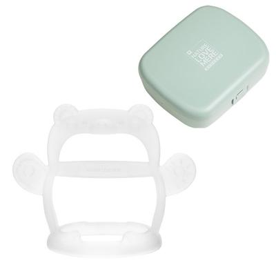 Nature Love Mere Infant Chewable Wrist Teething Bear + Case Set, Teether + Case, Korean Baby Products