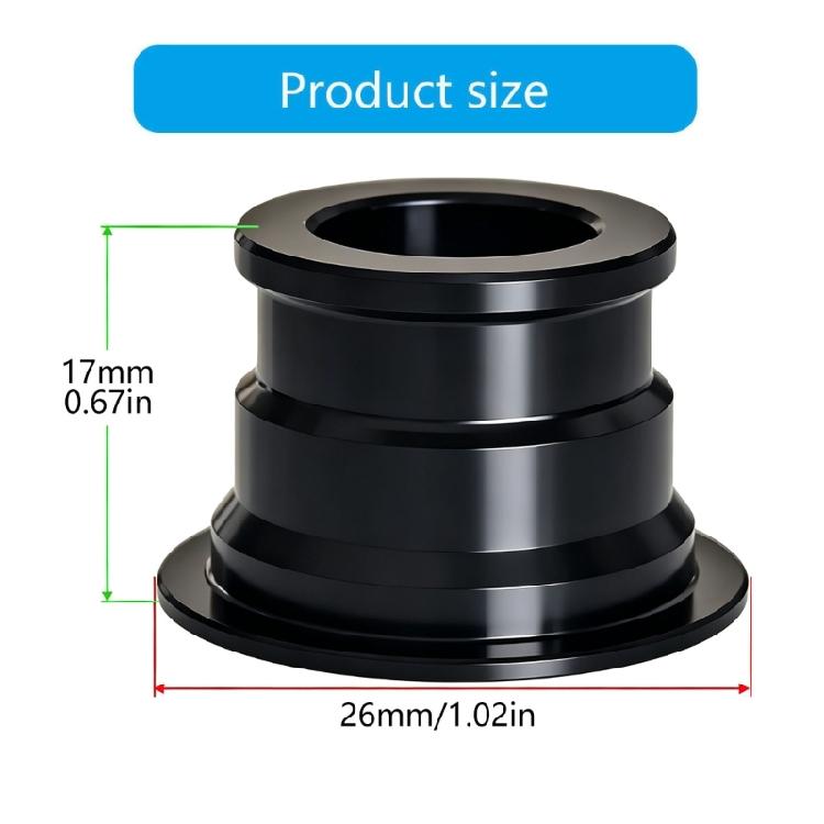 Aluminum Alloy Bikes Hub Side Cover Bicycles Hub End Cap Great For 12mm Thru Axles Compatible for Multiple Light Weight