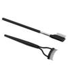 2pcs Eyelash Comb Set Folding Stainless Steel Teeth Lash Separator Eyelash Grooming Brushes