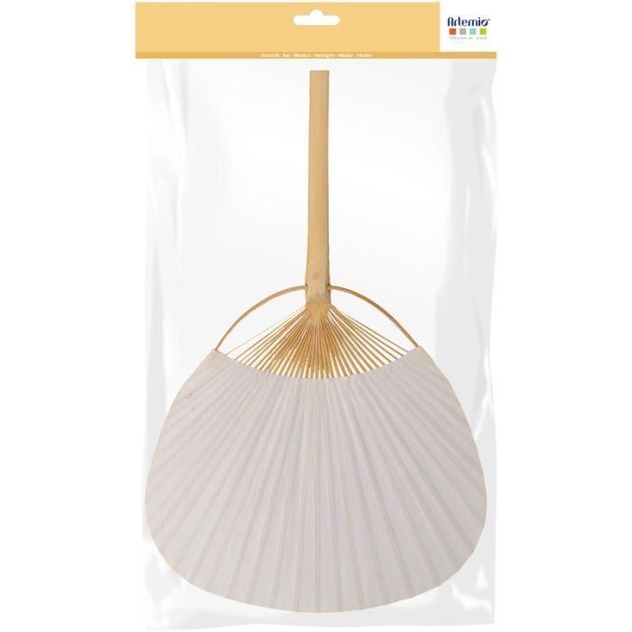 Éventail - Artemio - 37 cm - Bambou - Papier - Décoration de fête