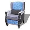 VidaXL Design Patchwork Fabric Armchair Sofa Living Room Office Lounge 240882