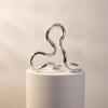 Geometric Resin Sculpture Modern Decorative Ornament Versatile for Console Table