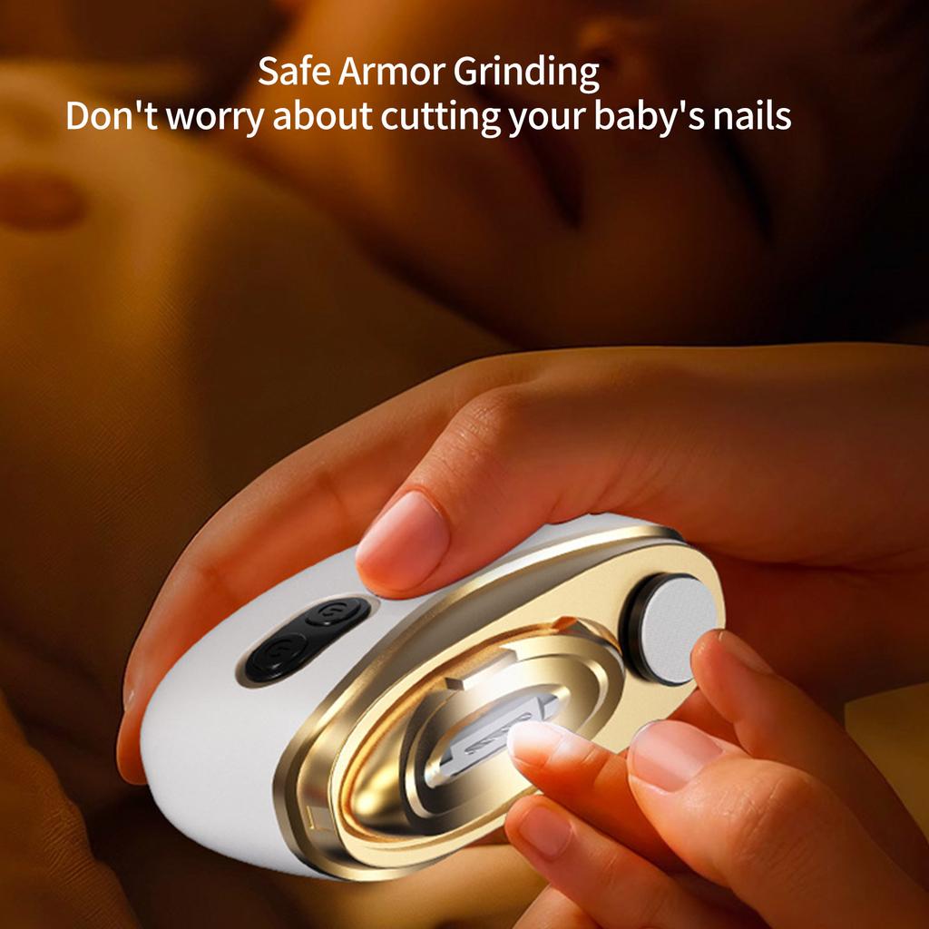 Electric Nail Clipper For Precise Trimming With LED Light And Quiet Operation Portable Beauty Tool For Home Salon Use