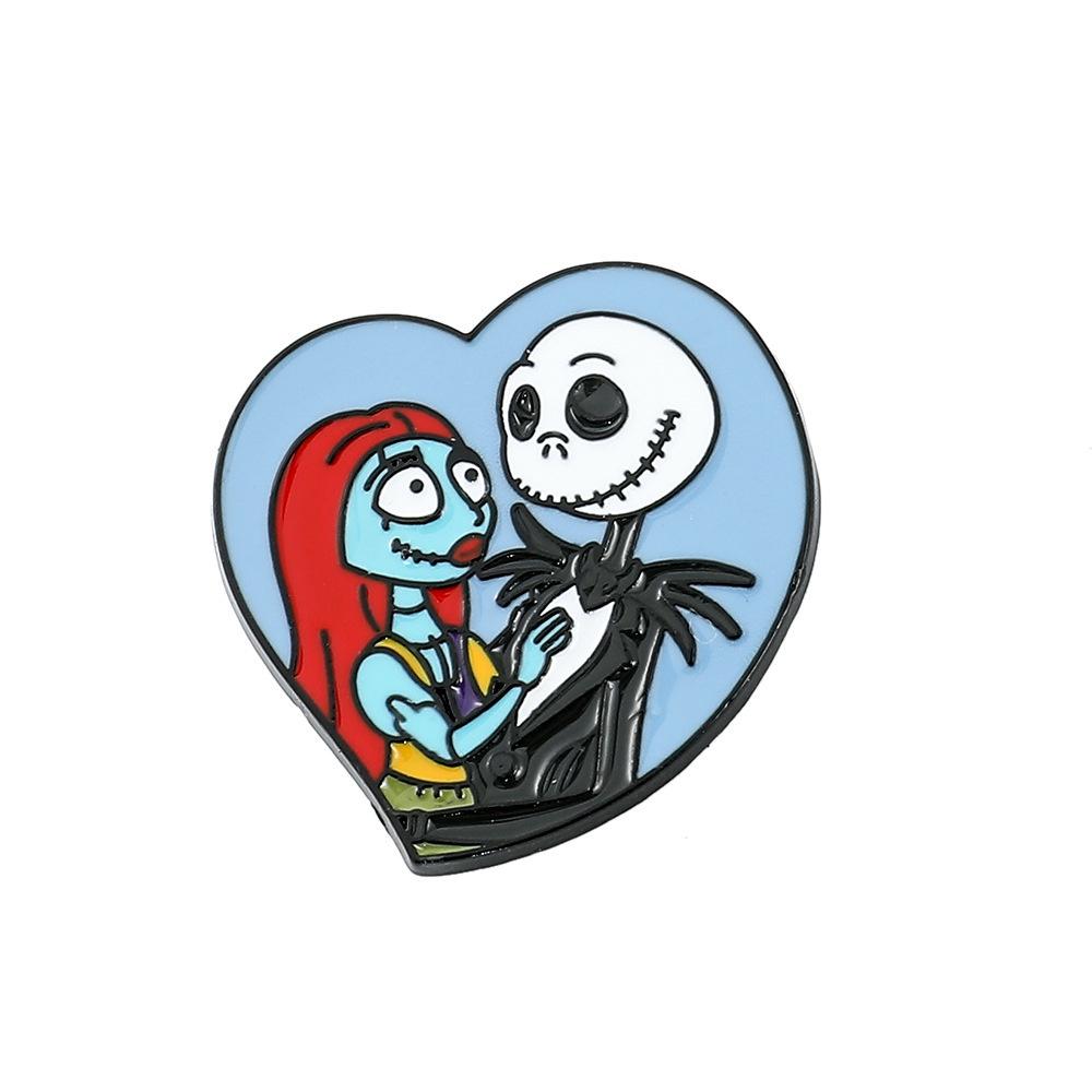 Drop Processed Oil Brooch Stylish Gothic Witch Pin Halloween Theme European And American Style