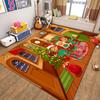Christmas Santa Claus Snowman Carpet for Living Room Decor Sofa Table Large Area Bedroom Bedside Foot Pad Decoration