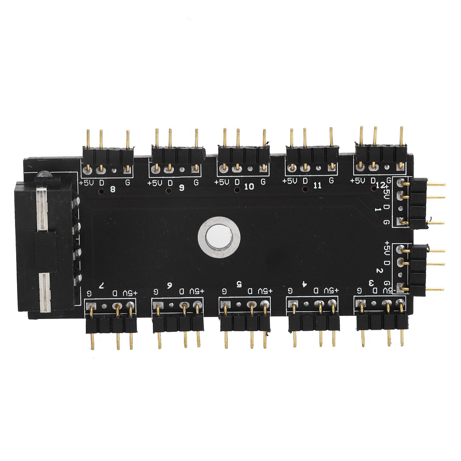 

11-канальный разветвитель-концентратор 3PIN ARGB-интерфейс, удлинитель RGB-светодиодного устройства управления, аксессуары, интерфейс 5VIDE