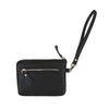 Vintage PU Leather Short Wallet With Zipper Coin Pocket Multiple Card Slots And Wrist Band Casual Portable Card Clip