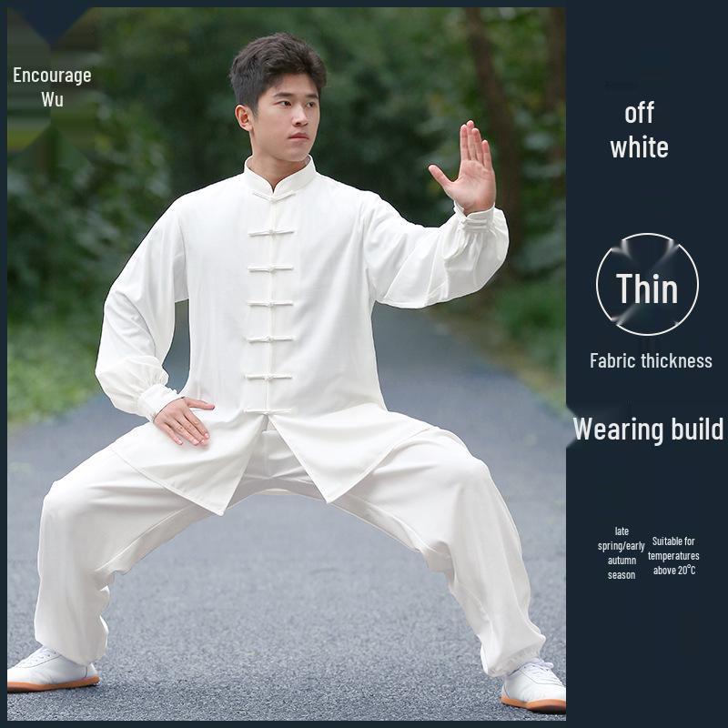 Liwu 2024 Cotton Linen Tai Chi Suit: Unisex Chinese-Style Martial Arts Wear for Spring/Autumn