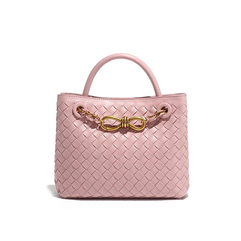 2026 Металлическая пряжка-веревка Плетеная сумка-тоут Ретро Мода Универсальная сумка через плечо