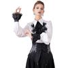 Ruffled Vintage Victorian Costume Victorian Style Fake Collar Accessory Set Victorian Lace Jabot