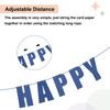 Birthday Banner Birthday Decorations CardStock Birthday Sign for Decor Backdrop Festival Party Decorations Supplies 16 Feet