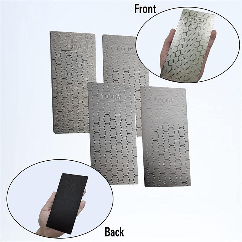 Pietre de ascuțit cuțite cu diamant Pietre de ascuțit Piatră de ascuțit Unelte de bucătărie Bare de diamant Piatră de șlefuit cu granulație 400/800/1000/1200