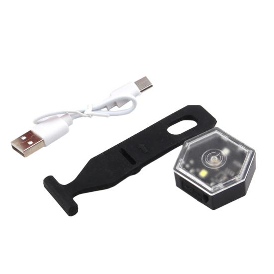 Multifunkční výstražné světlo Mini Vodotěsné Cyklistické Zadní Světlo Přenosné Lehké Venkovní Noční Běh Helma Batoh Držák LED Světlo