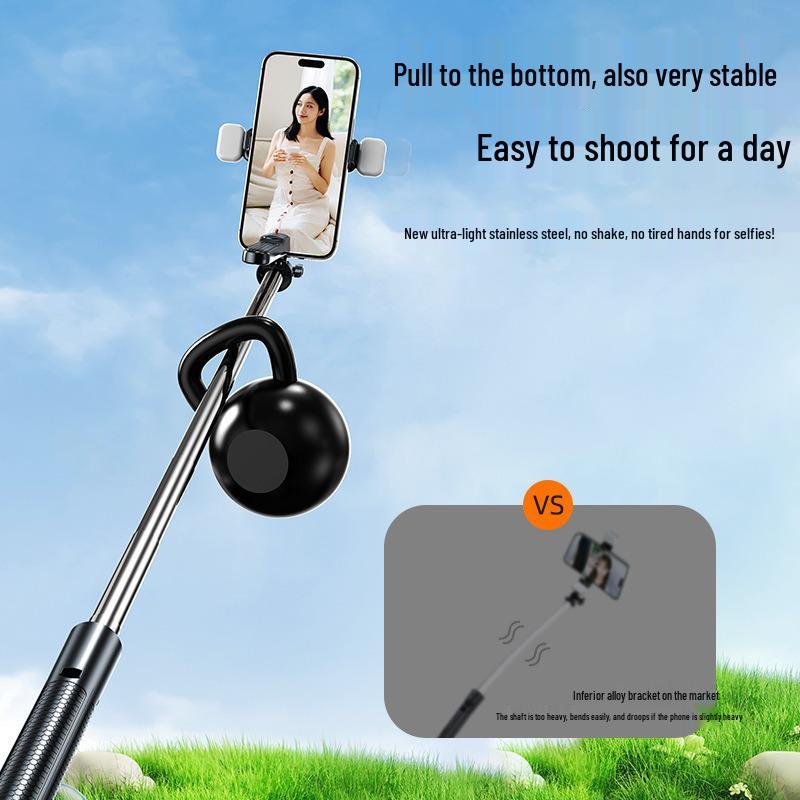 Bluetooth Selfie Stick with Anti-Shake Stabilizer & Tripod Stand