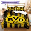 BVB Pattern Bedding,Quilt Set Quilt Cover Pillowcase Home Birthday Gift (1 * Duvet Cover + 2 * Pillowcase, Without Core)