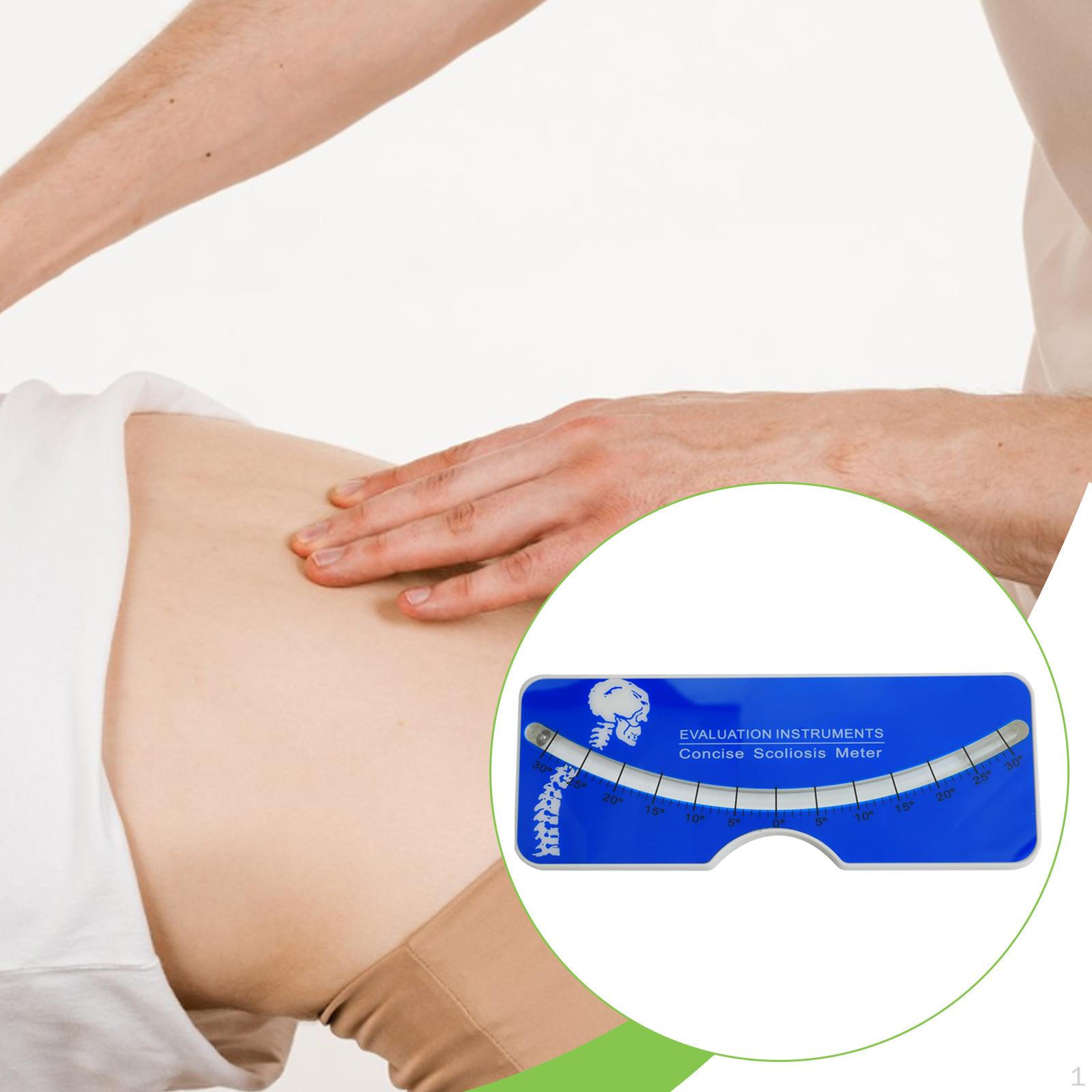 

Медицинский сколиометр Универсальный Измерение Выравнивание позвоночника Простой в использовании синий