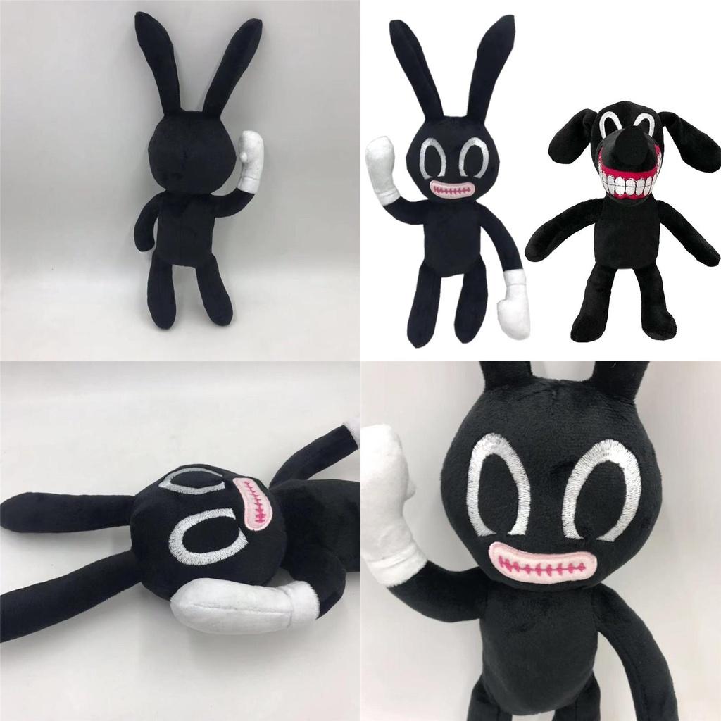 Adorable And Spooky Siren Head Horror Black Bunny Plush Stuffed Doll For Kids