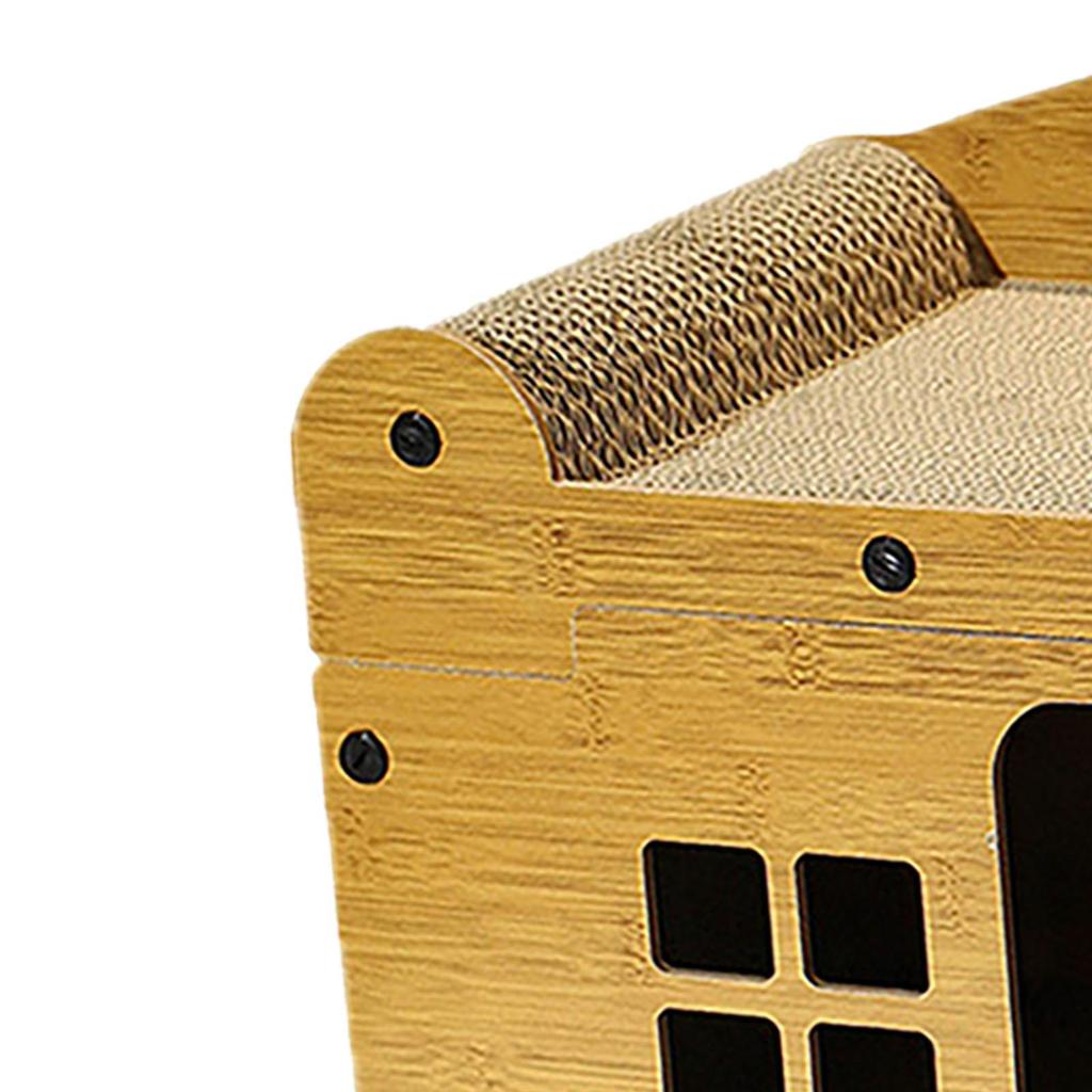 Cat Corrugated House Scratcher Pad Toy 2 In 1 Hideaway Scratcher Board Play House for Small Animals Kitten Home Decor Pet Toy