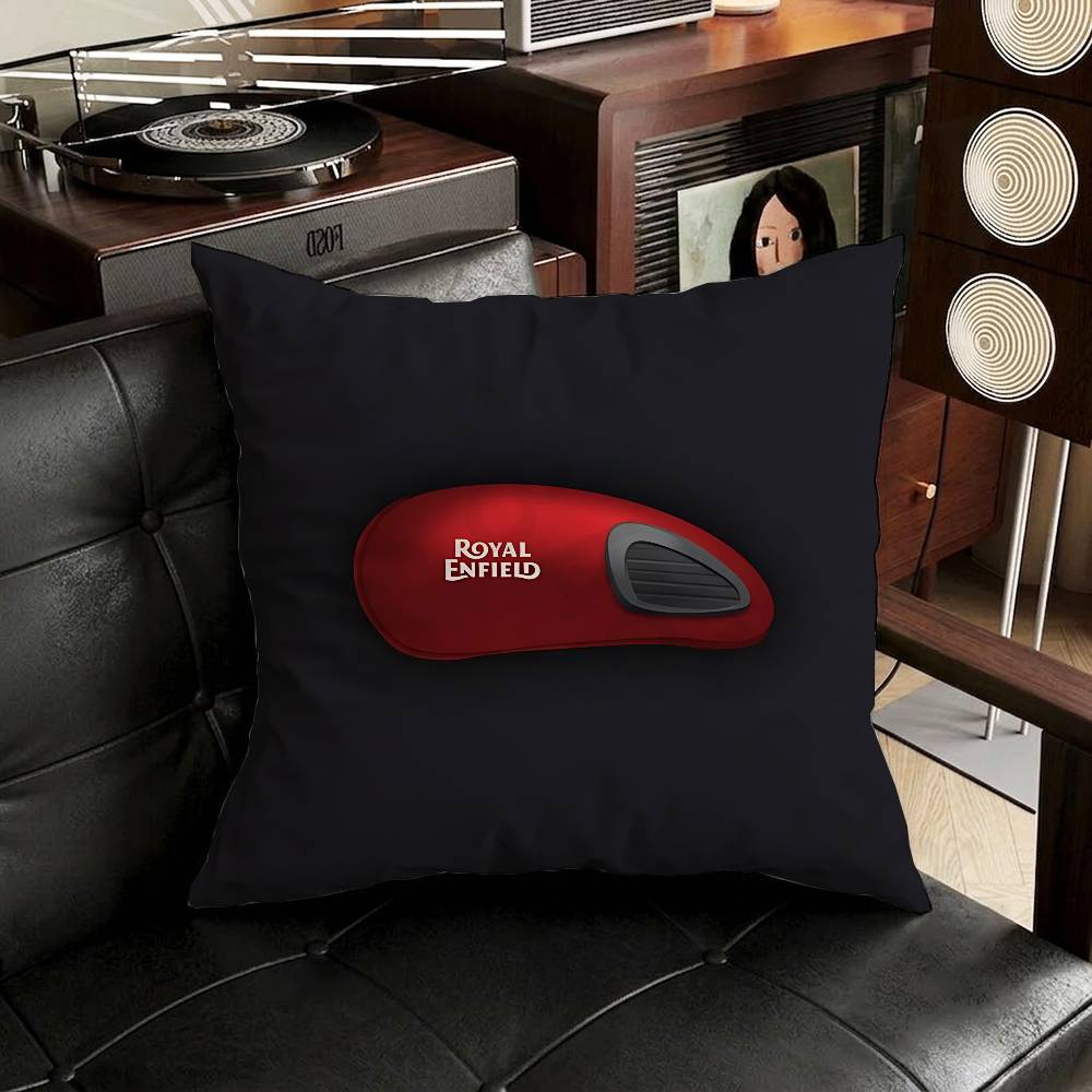 RROYALS EENFIELDS Logo Pillow Case Pillow Case Living Room Sofa Cushion Cover Suitable For Home Bedroom Room Decoration