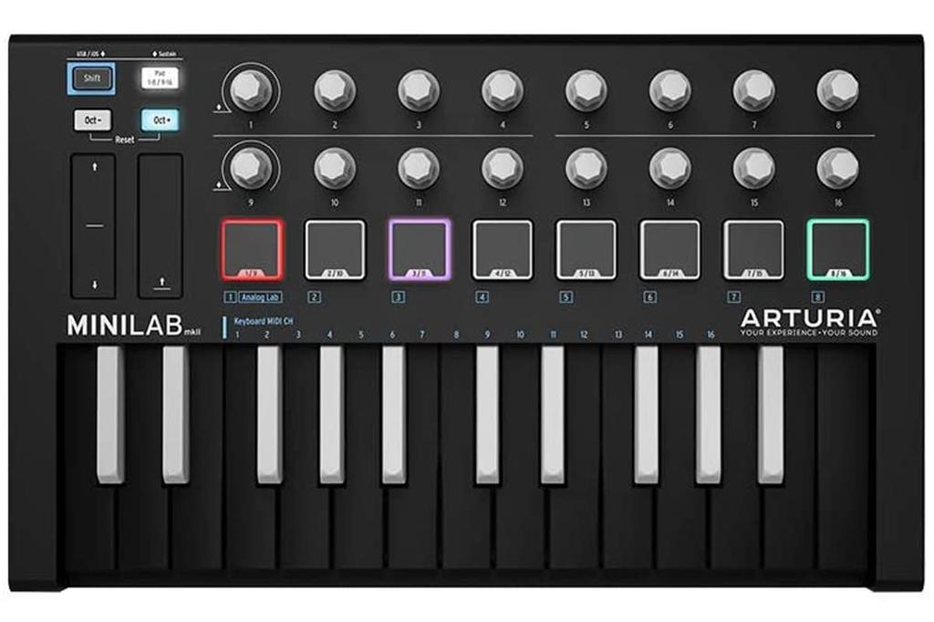 Arturia 25 Key Reverse Keyboard MIDI Keyboard MiniLab MKII INVERTED -