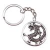 Medical Caduceus Charm Dragon Anime Keychain Hospital Souvenir 28mm Ring
