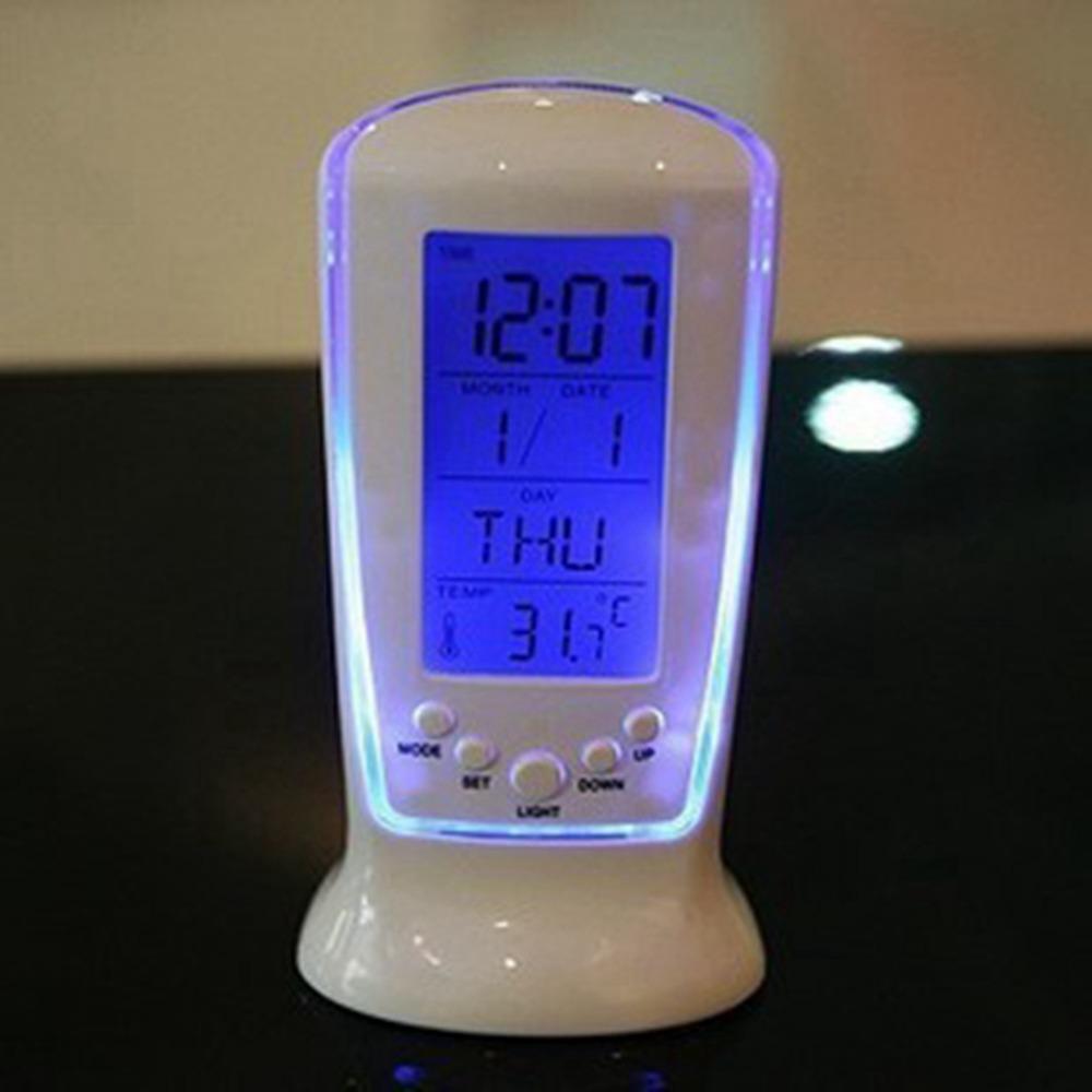 ABS Shell Luminous Alarm Clock Temperature Display LED Alarm Clock Mini Alarm Clock Nightstand Use
