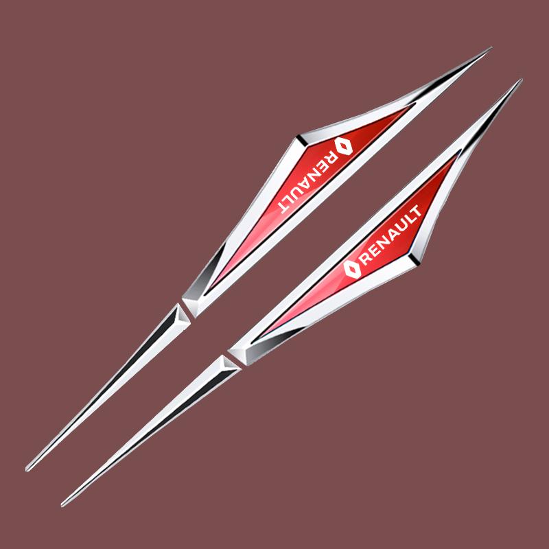 Innenaufkleber Kohlefaser Auto Kotflügel Seitenemblem Aufkleber Geeignet für Renault RS Koleos Captur Kadjar Megane Clio Ta