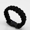 Braccialetti Bangle di Sopravvivenza in Paracord da Esterno Uomo Tono Argento Braccialetto da Polso con Corda Teschio Campeggio Escursionismo Braccialetto con Fibbia di Emergenza Gioielli