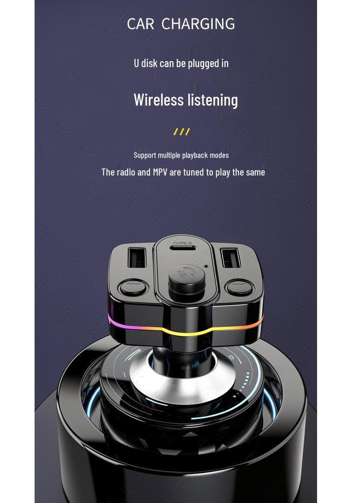 Universal Car Bluetooth FM Transmitter & PD Fast Charger