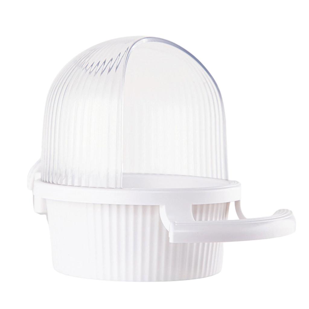 Convenient Bird Cage Hanging Plastic Feeder Box Parrots Food Dispenser Box for Pet Owners Providing Large Food Storage