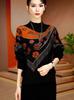 Women's Versatile Double-sided Fleece Shirt: Printed, Loose-Fit Slimming Base Layer for Autumn/Winter