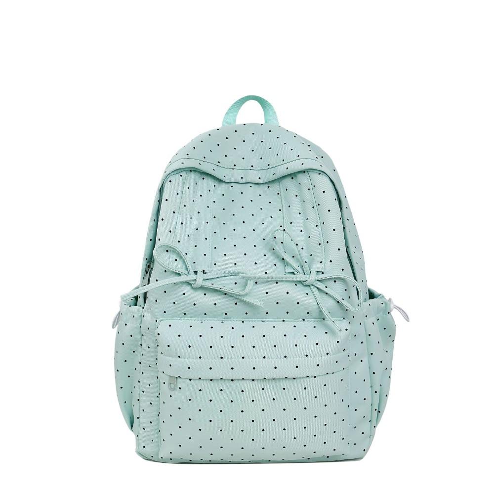 New High-value Japanese Ins Large-capacity High School Backpack Campus Backpack Polka Dot Women's Schoolbag Computer Bag