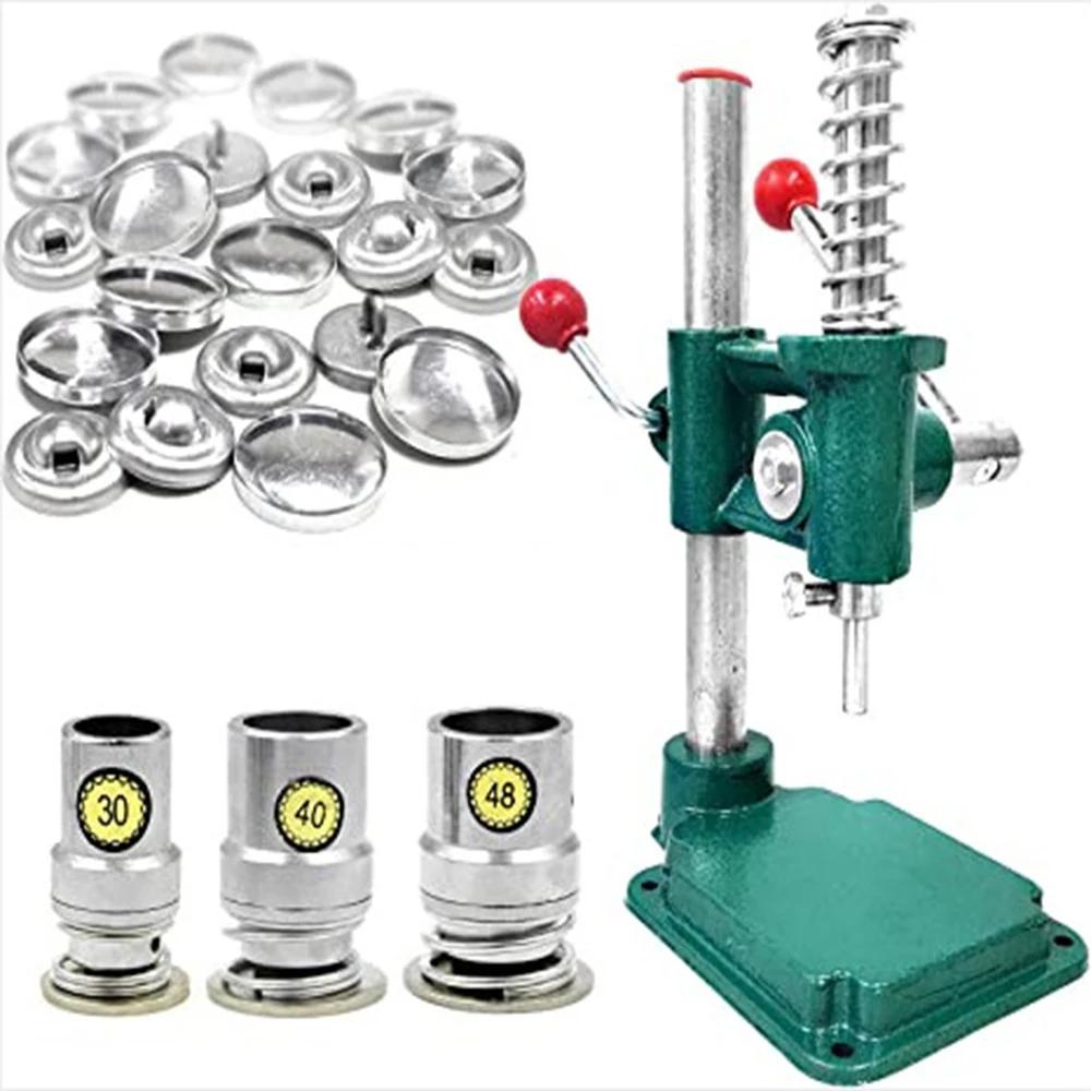 Herramienta de Montaje de Matrices de Prensado para Botones de Aluminio Cubiertos de Tela para Forma Redonda de Botón Accesorios de Costura 16L-44L