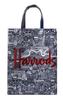 Harrods Tote Bag, Medium, Picture Font, Shopping Bag, Used
