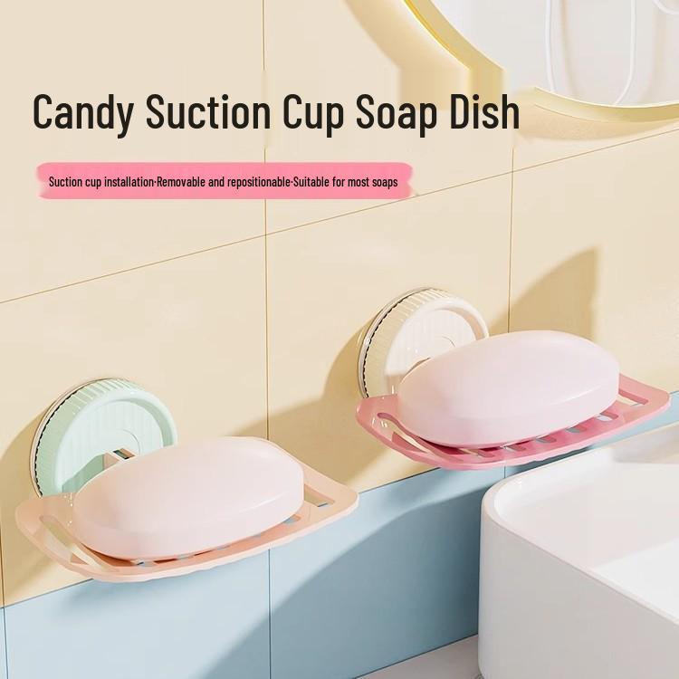 Newcomer Exclusive: Punch-Free Suction Cup Wall-Mounted Soap Dish Organizer