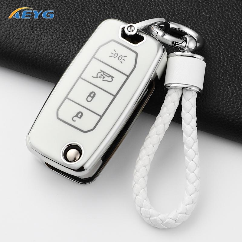 Fashion Tpu Car Key Cover Case Shell For Jeep Renegade Compass 4 Buttons Protected Holder Keyless Fob Bag