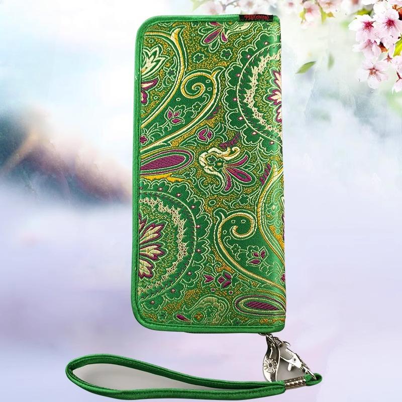 Chinesisches charakteristisches Geschenk: Yunjin-Geldbörse, ethnische Stickerei, Kunsthandwerk, Geburtstagsgeschenk für Mutter, Urlaubsgeschenk, Damen-Geldbörse