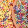 500g About 2500Pcs Flat Round Mixed Letter Loose Beads Alphabet DIY Accessories Jewellery Making 7mm Transparent Acrylic Pendant Necklace Bracelet