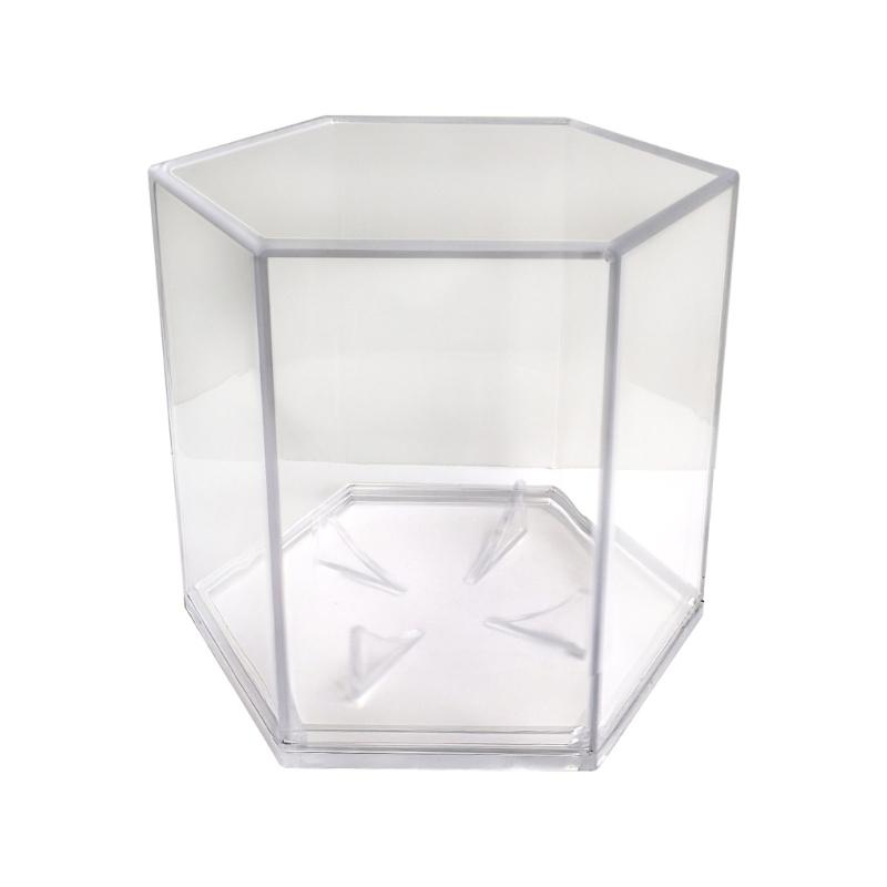 Baseball Display Case Acrylic Clear Baseball Display Case Hexagonal Memorabilia Display Box Baseball Protector 1