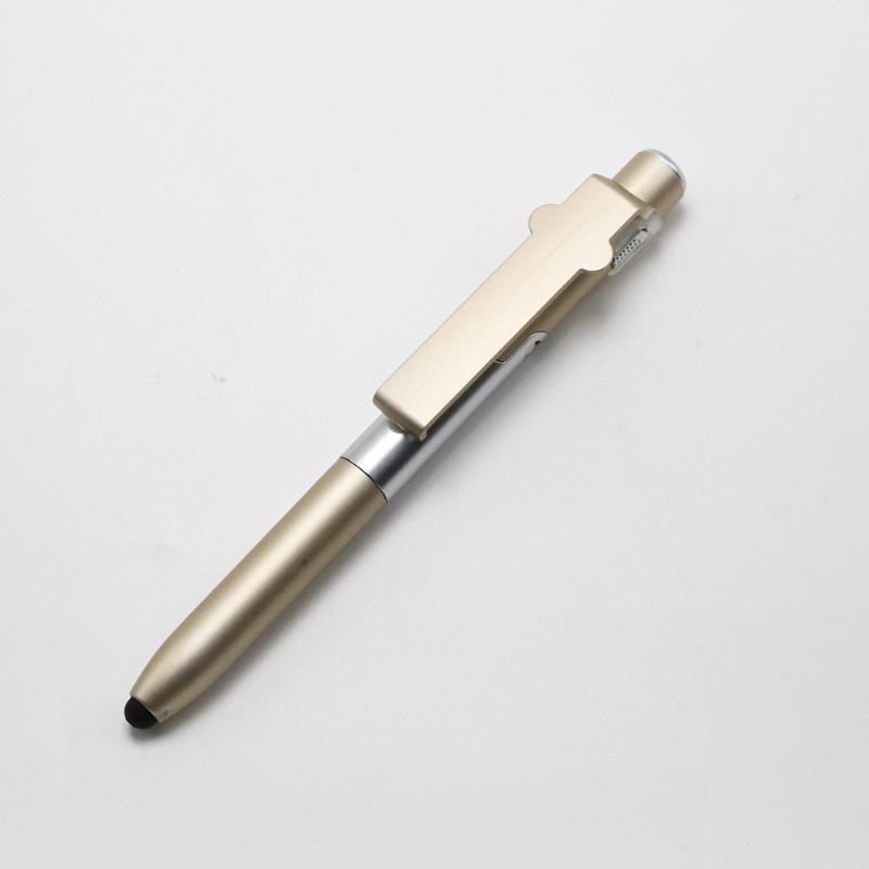 4-In-1 Multifunction Ballpoint Pen Led Light Foldable Phone Stand Night Reading Writing Pencil For Office School Students