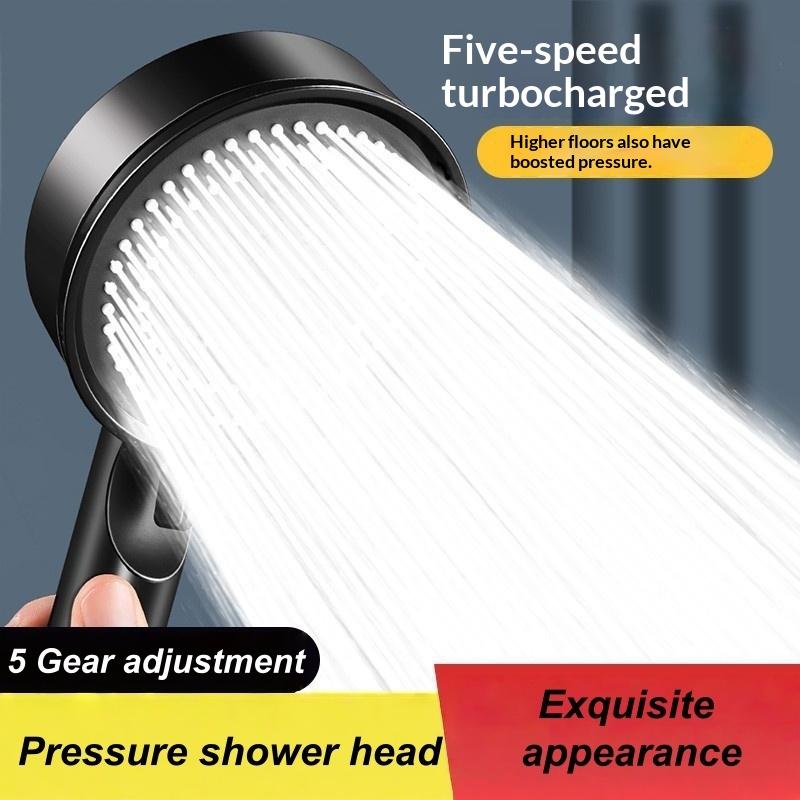 1Pcs 5 Modes Adjustable Filter Shower Head High Pressure Shower Head Bathroom Shower Head Accessories Sprayer