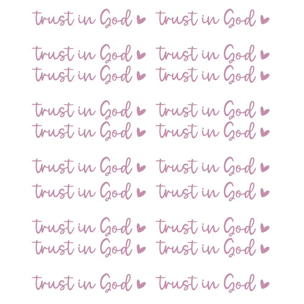 Reflect Your Faith Trust in God Decals Motivational Vehicle Decals Removable & Vibrant Reflection set for Car Rearviews