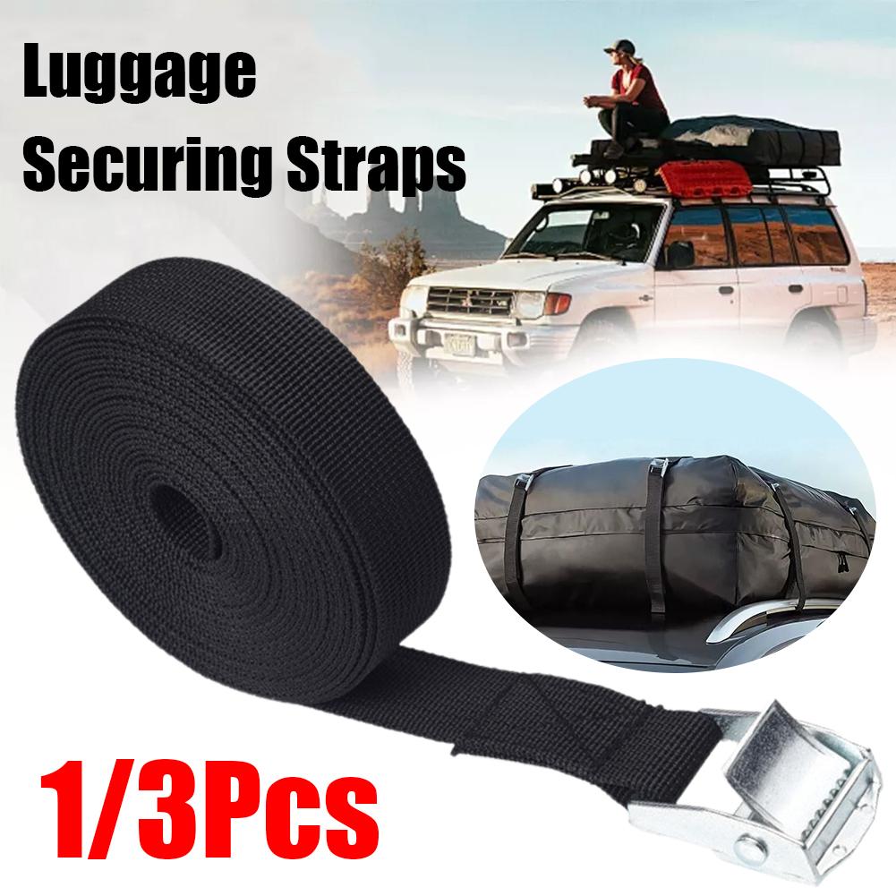 2M Cargo Straps With Buckle Tie-Down Belt For Motorcycle Car Bicycle Metal Tow Rope Strong Ratchet Fixing Belt For Luggage Bag